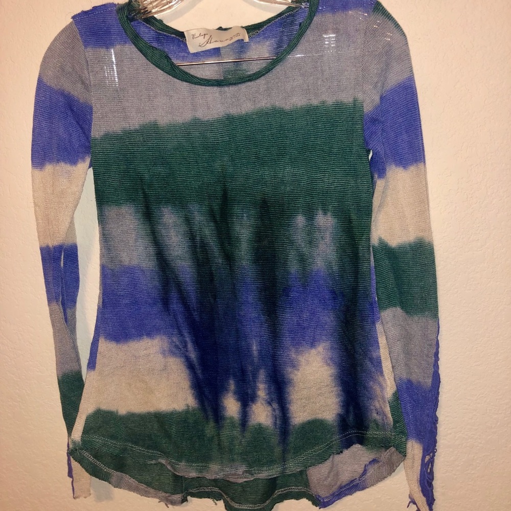 Long sleeve tie-dye shirt